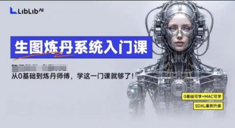 LibLibAI哩布哩布生图炼丹系统入门课，从生图到炼丹，只学这一门就够了-百盟网