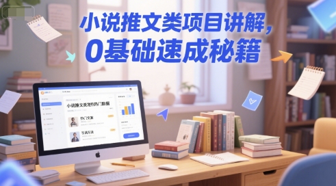 小说推文类项目讲解，0 基础速成秘籍-百盟网