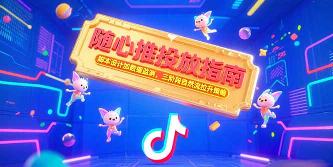 随心推投放指南，脚本设计加数据监测，三阶段自然流拉升策略-温馨分享网