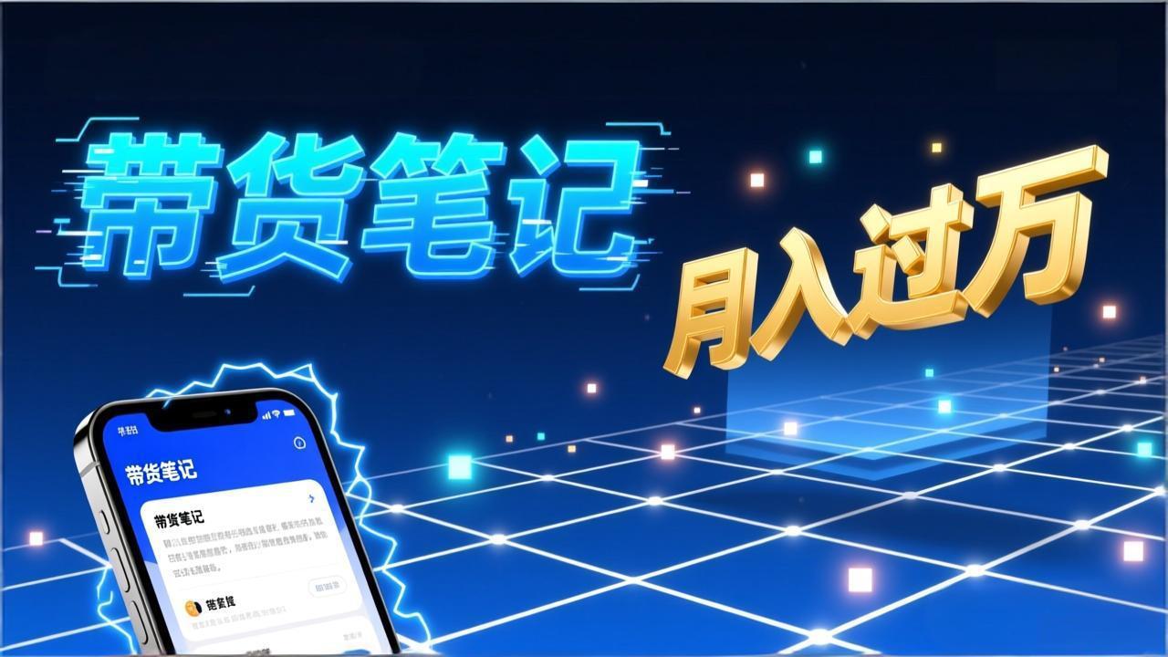 小红书爆款笔记带货实战：拆解封面标题正文全要素，手把手教你单篇笔记带货月入过万-百盟网