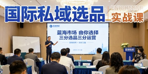 国际私域选品实战课，蓝海市场由你选择，七分选品三分运营-百盟网