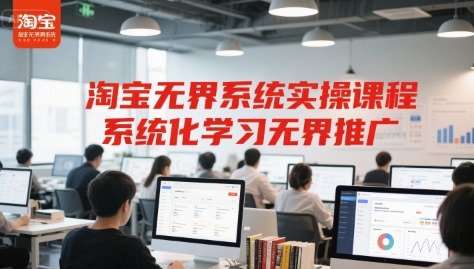 淘宝无界系统实操课程，系统化学习无界推广-百盟网