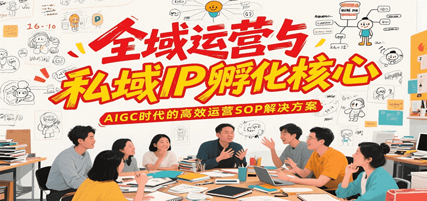 全域运营与私域IP孵化核心，AIGC时代的高效运营SOP解决方案-百盟网