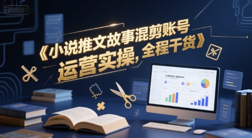 小说推文故事混剪账号运营实操，全程干货-百盟网