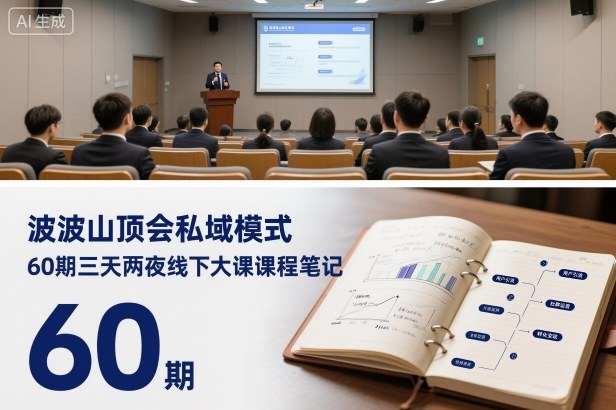 波波山顶会私域模式60期三天两夜线下大课课程笔记(文档)-百盟网