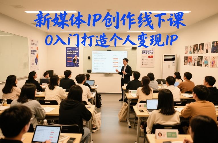 新媒体IP创作线下课，0入门打造个人变现IP-百盟网