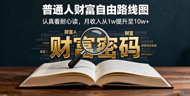 某付费文：普通人财富自由路线图，认真看耐心读，月收入从1w提升至10w+-百盟网