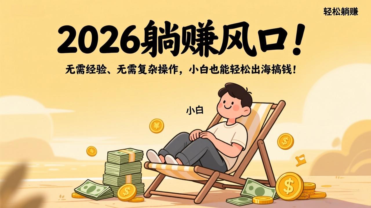 2026躺赚风口！无需经验、无需复杂操作，小白也能轻松出海搞钱！-百盟网