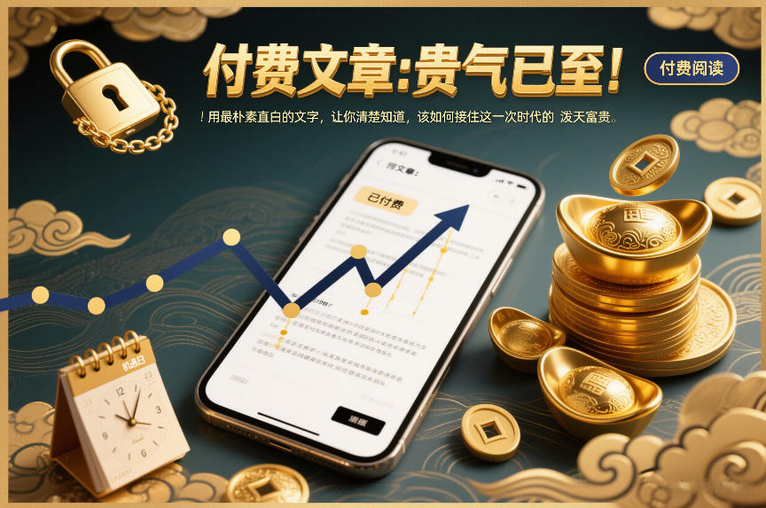 付费文章：贵气已至！用最朴素直白的文字，让你清楚知道，该如何接住这一次时代的泼天富贵-百盟网