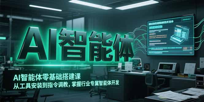 AI智能体零基础搭建课，从工具安装到指令调教，掌握行业专属智能体开发…-百盟网