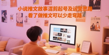 小说推文故事混剪起号及运营思路，看了做推文可以少走弯路-百盟网