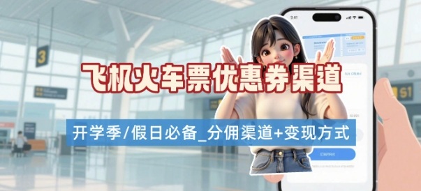 学生党必看！机票火车票优惠券申请渠道 + 项目打法，开学季节日速存-百盟网