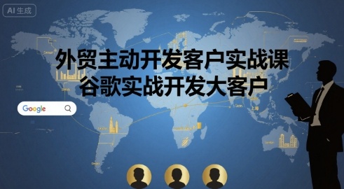 外贸主动开发客户实战课，谷歌实战开发大客户-百盟网