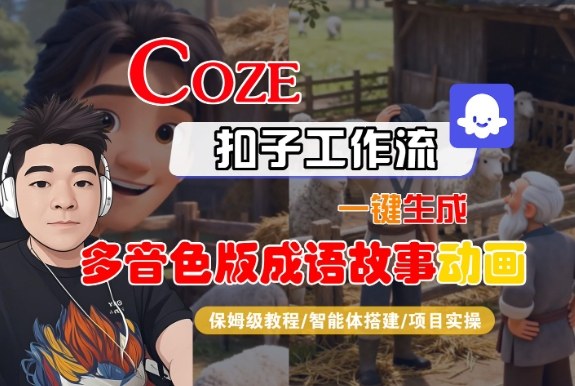 Coze扣子智能体工作流一键生成“多音色版成语故事“动画，全流程保姆级教学-百盟网