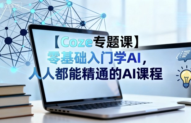 【Coze专题课】零基础入门学AI，人人都能精通的AI课程-百盟网