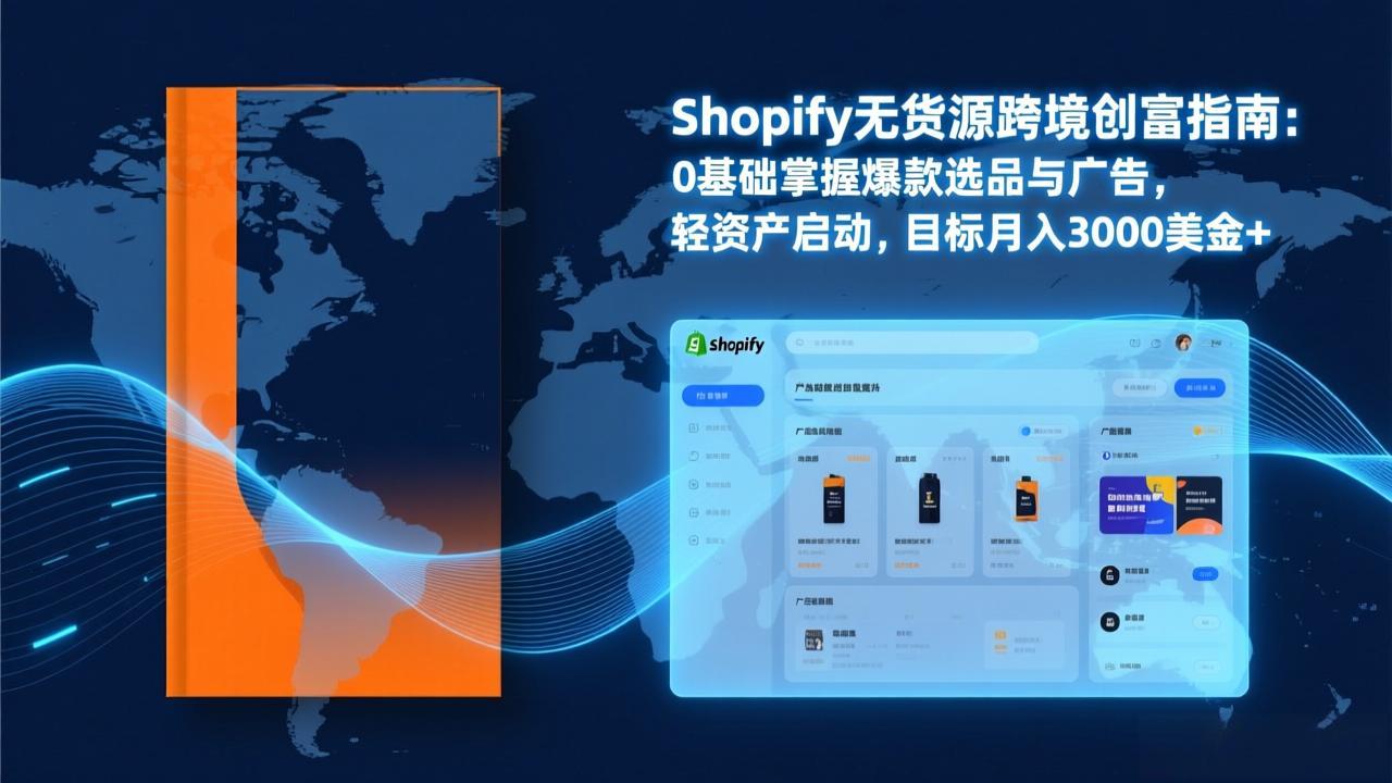 Shopify爆款打法实战：从选品到广告投放，复制爆款模型，驱动独立站月销售额破万刀-百盟网
