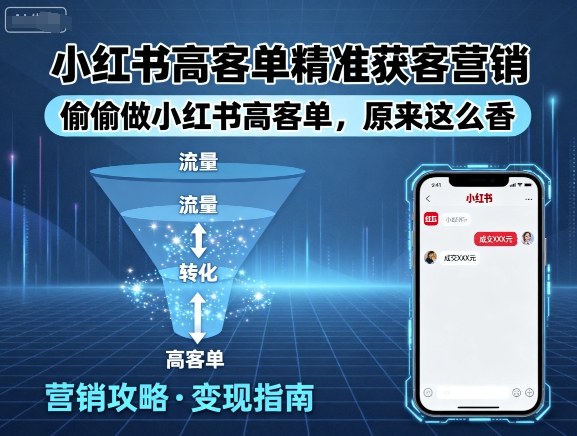 小红书高客单精准获客营销，偷偷做小红书高客单，原来这么香-百盟网