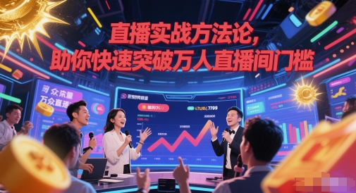 直播实战方法论，助你快速突破万人直播间门槛-百盟网