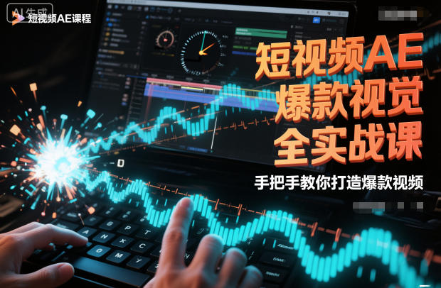 短视频AE爆款视觉全实战课，手把手教你打造爆款视频-百盟网
