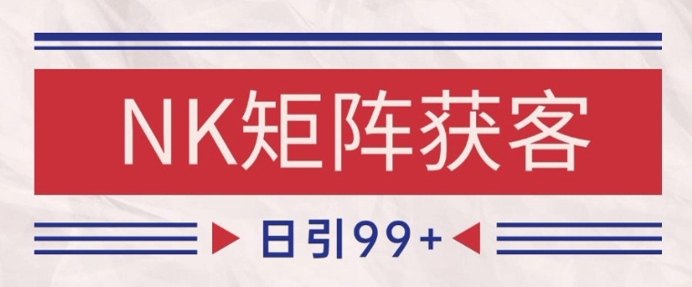 小红书某音NK赛道引流获客 自热矩阵日引200+【揭秘】-万利网