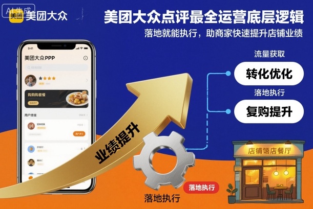 美团大众点评最全运营底层逻辑,落地就能执行,助商家快速提升店铺业绩-百盟网