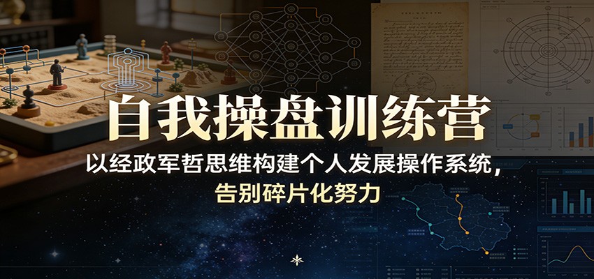 自我操盘训练营：以经政军哲思维构建个人发展操作系统，告别碎片化努力-百盟网
