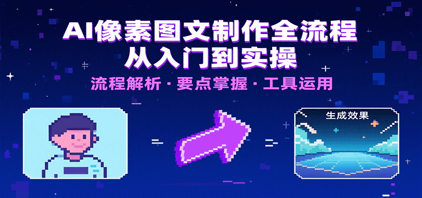 AI像素图文制作全流程：内容要点、文案选择及所用工具，助你快速入局-百盟网