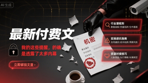 最新付费文：我的这些提醒，的确是透露了太多内幕-时光资源网