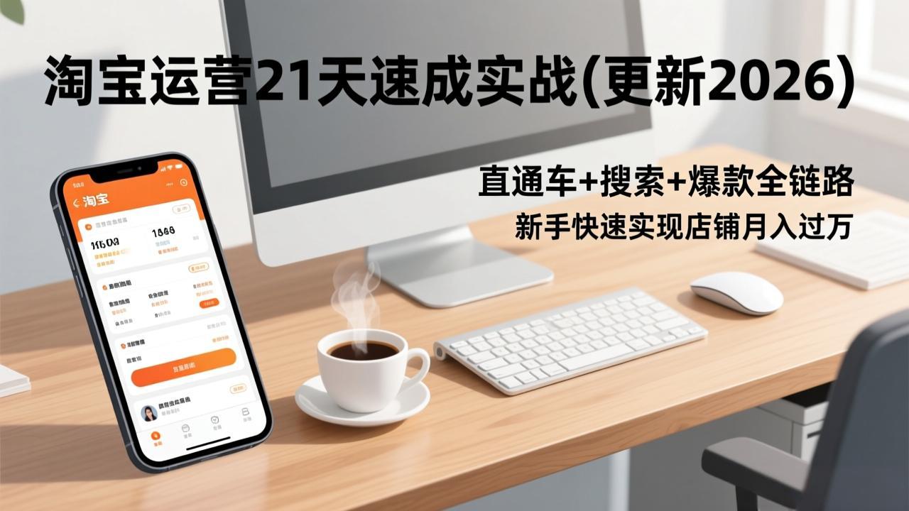 淘宝运营21天速成实战(更新2026-百盟网