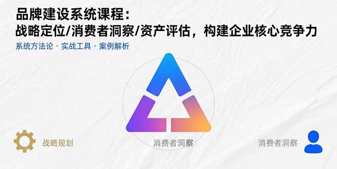 品牌建设系统课程：战略定位/消费者洞察/资产评估，构建企业核心竞争力-云阁资源网