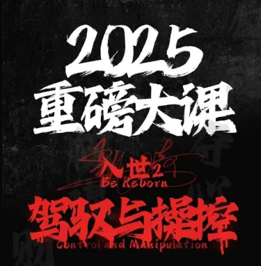 2025重磅大课，入世2，驾驭与控制-百盟网