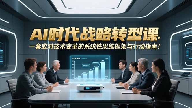 AI时代战略转型课：一套应对技术变革的系统性思维框架与行动指南！-百盟网