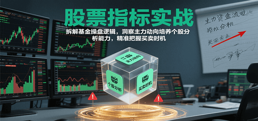 股票指标实战，基金操盘逻辑拆解，洞察主力动向培养个股分析能力把握买卖时机(更新)-百盟网