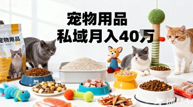 月变现40个!宠物用品私域运营的精准掘金之道玩法-百盟网