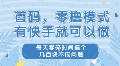 首码零撸项目，有快手就可以做，每天业务时间搞个几张不是问题【揭秘】-百盟网