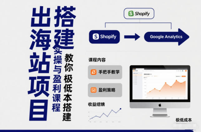 小淘出海站项目，搭建实操与盈利课程，手把手教你用极低成本搭建-百盟网