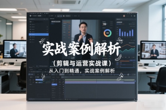剪辑与运营实战课，从入门到精通，实战案例解析(更新2026)-百盟网