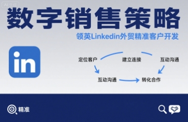 数字销售策略领英LinkedIn外贸精准客户开发-百盟网