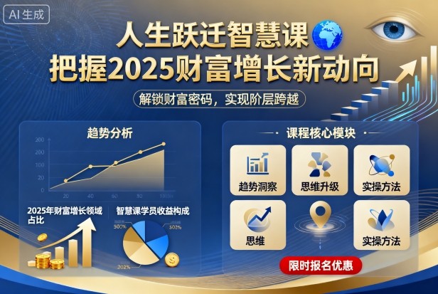 人生跃迁智慧课，把据2025财富增长新动向-百盟网