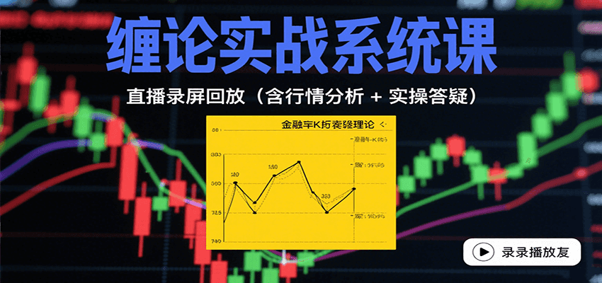 缠论实战系统课：直播录屏回放(含行情分析 + 实操答疑(更新8月)-金创谷