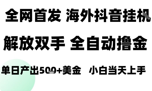 海外抖音无人直播，单日产出1.5k+，长期稳定，新手可玩，无脑操作【揭秘】-百盟网