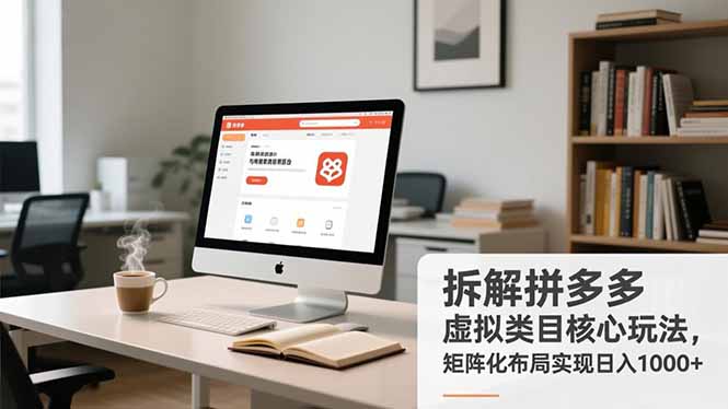 拆解拼多多虚拟类目核心玩法，矩阵化布局实现日入1000+-百盟网