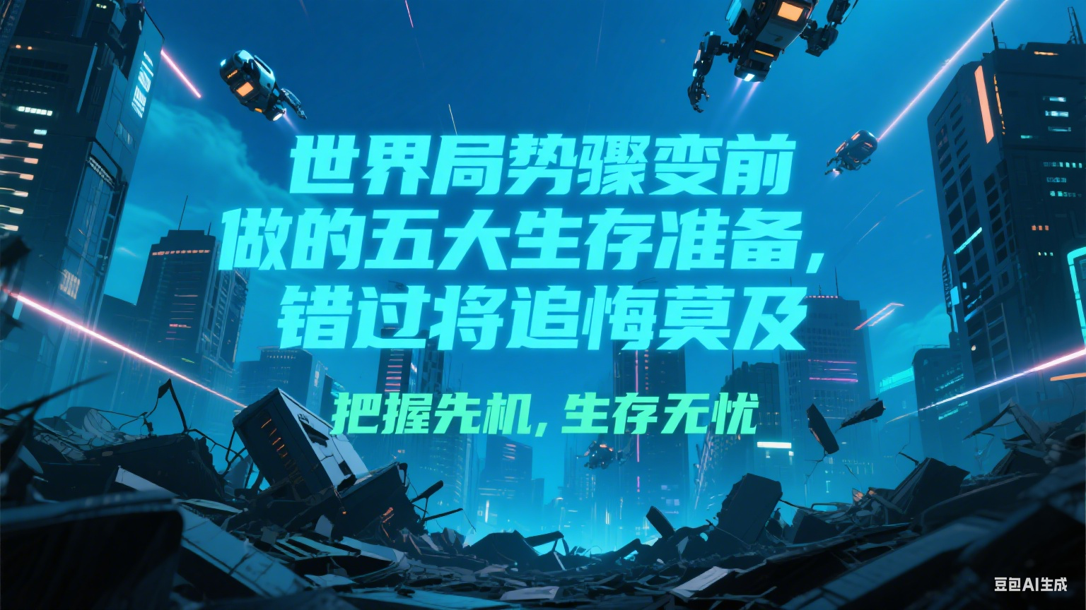 付费文章《世界局势骤变前必做的五大生存准备，错过将追悔莫及》-百盟网