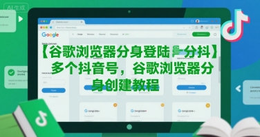谷歌浏览器分身登陆多个抖音号，谷歌浏览器分身创建教程-百盟网